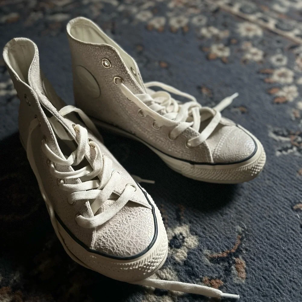 CONVERSE Leather/textile high tops - Picture 1 of 4